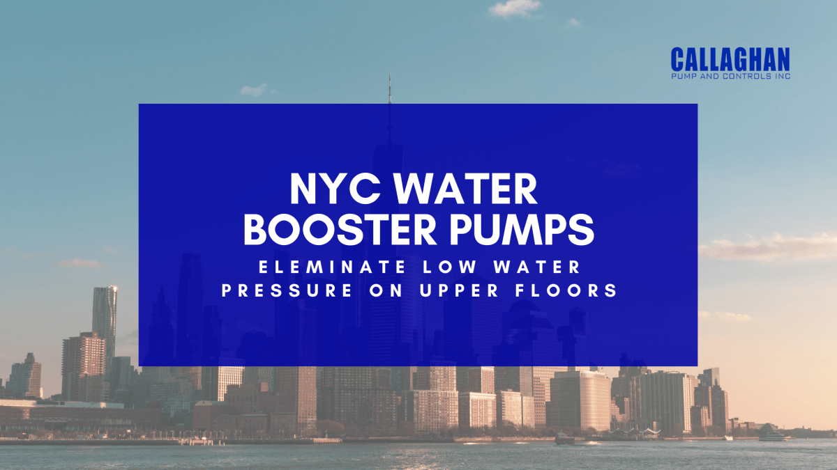 Low Water Pressure on Upper Floors? Install NYC Water Booster Pumps