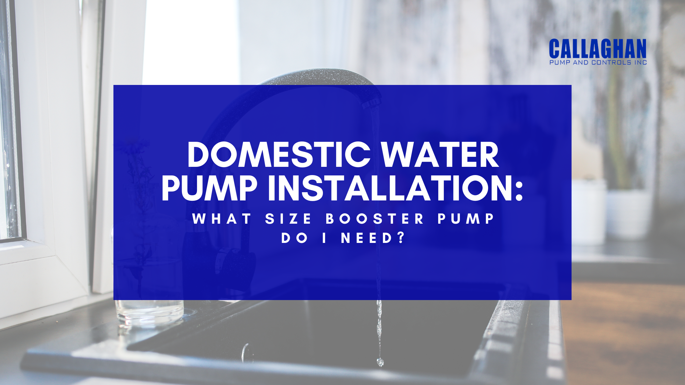 Domestic Water Pump installation