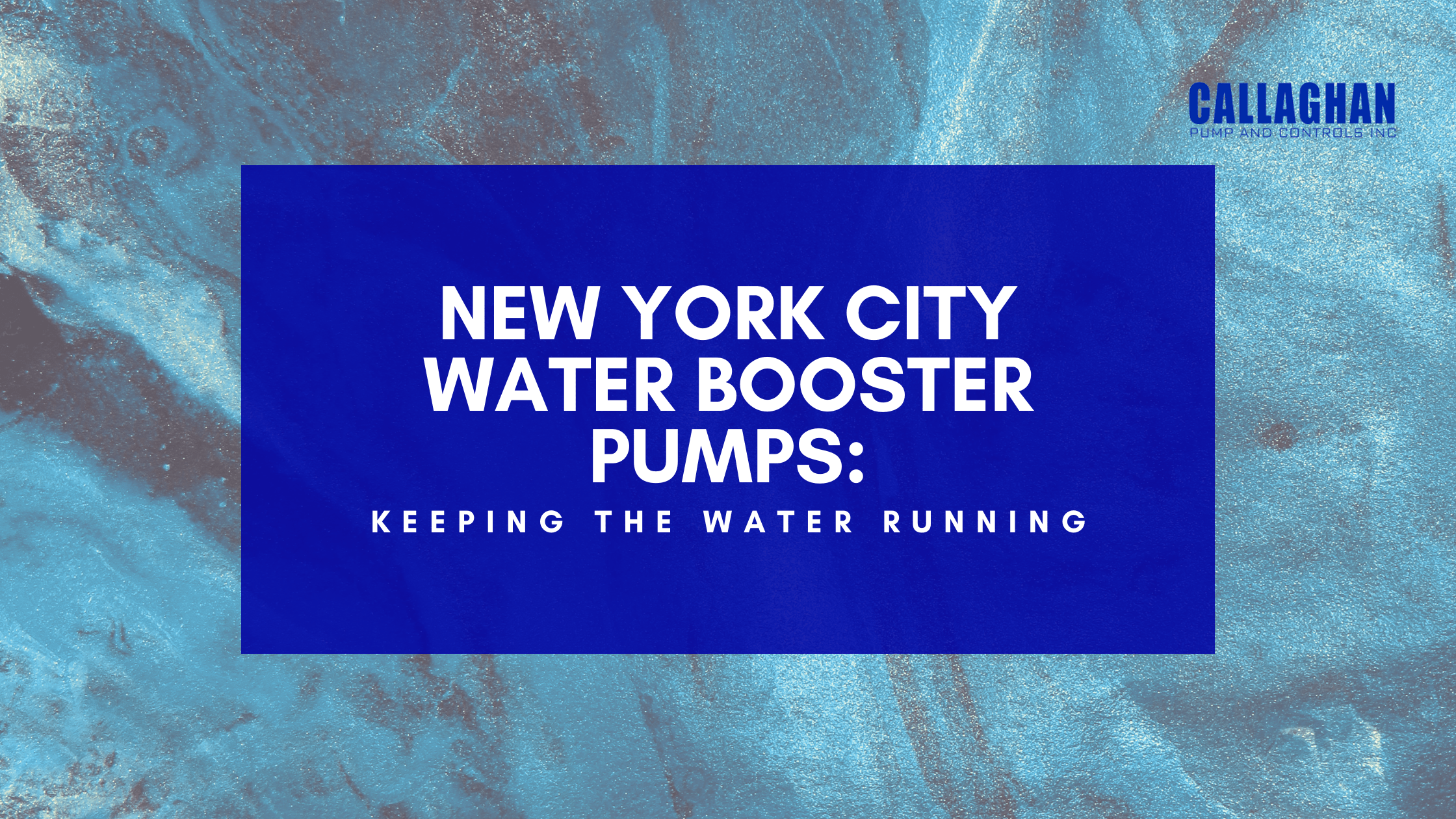 new York city water booster pumps