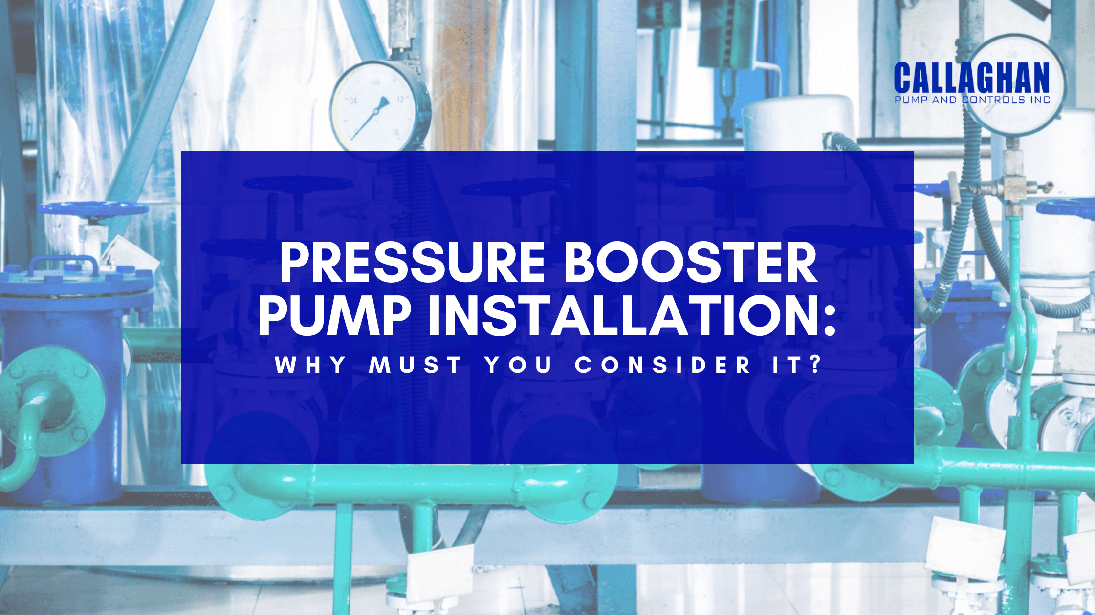 Pressure Booster Pump Installation