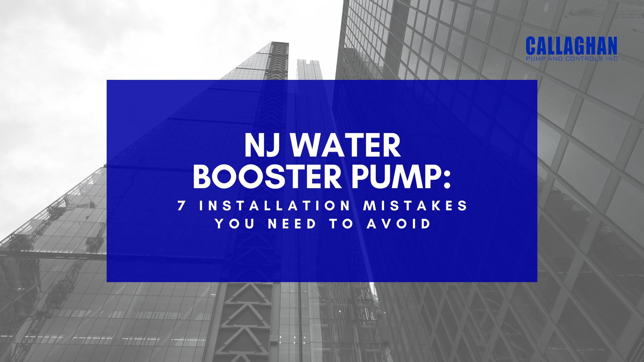 NJ Water Booster Pump